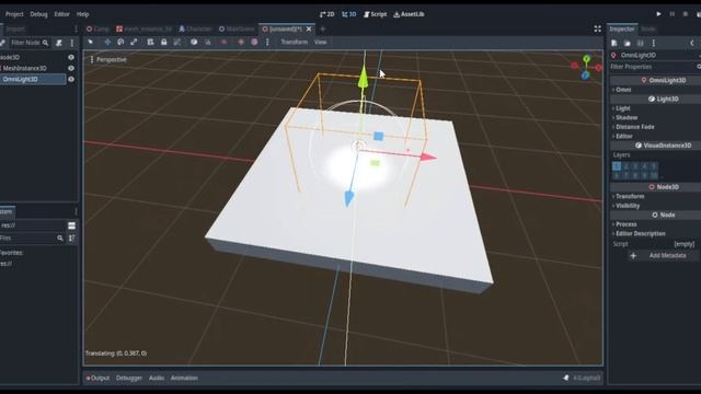 OmniLight3D in Godot 4 смотреть онлайн