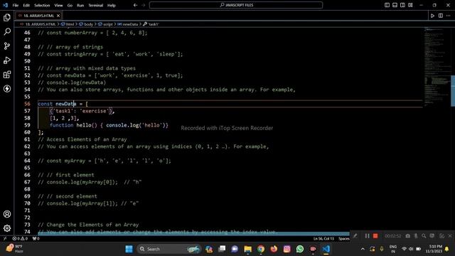 WHAT IS ARRAY IN JAVASCRIPT? DAY 49 - 75 HARD CODING CHALLENGE. смотреть онлайн