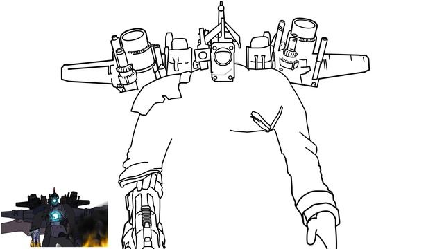 How To Draw Titan CAMERAMAN Acid Hand (I Spent 7 Days DRAWING)