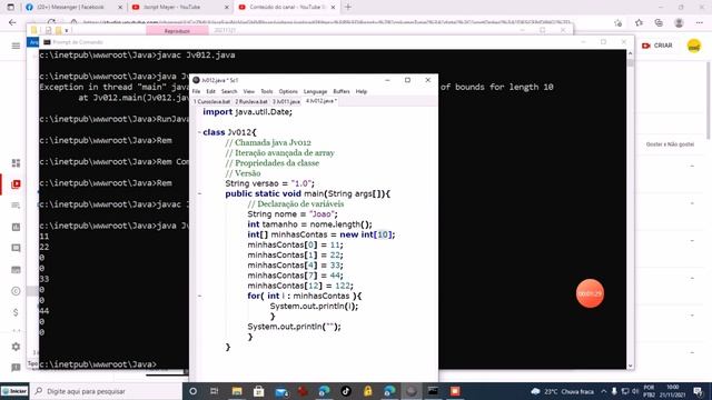 Java - Jv012 - Int Array - loop for смотреть онлайн
