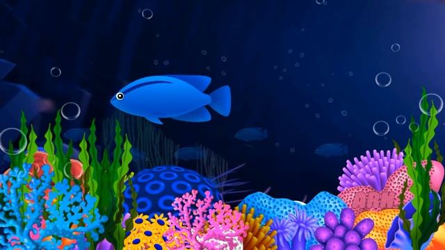 Lullabу and Calming Undersea Animation. Lullaby Aquarium . Soothing fishes. Baby Sleep Music. смотреть онлайн