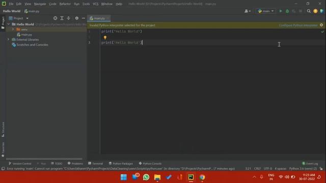 [Solved] No python interpreter configured for the project pycharm - Full Cource For Beginners смотреть онлайн
