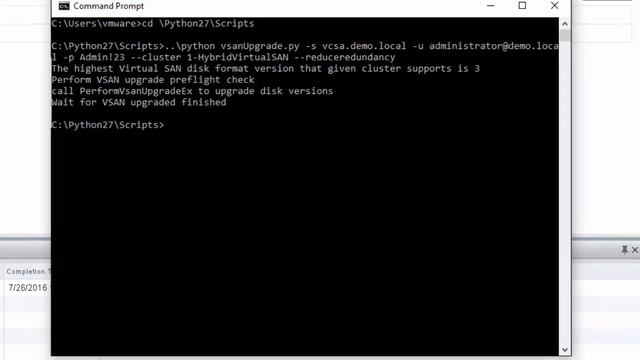 Upgrade the Virtual SAN On-Disk Format using Python смотреть онлайн