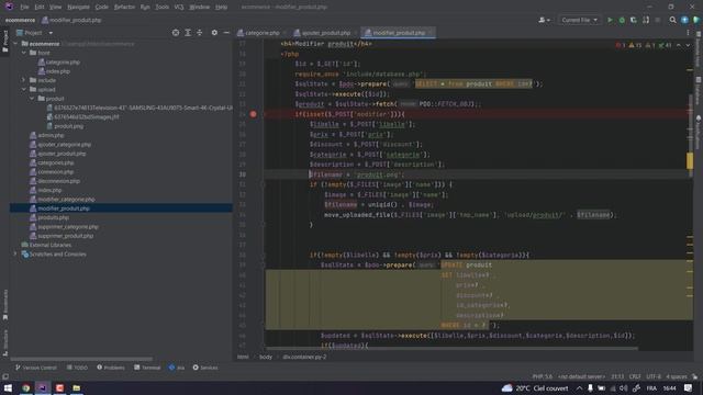 20- FRONT - Afficher / modifier image d'un produit php darija смотреть онлайн