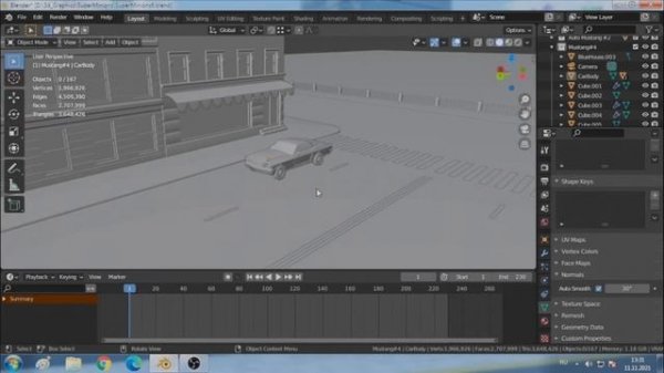 Урок по анимации автомобиля в Блендер 3д. Car Animation Tutorial  in Blender 3D.