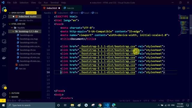 How to add navigation bar in html and css using bootstrap 5 | Navigation bar tutorial | Responsive смотреть онлайн