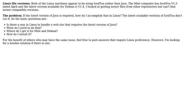 Need latest Java in Linux environment смотреть онлайн