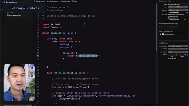 iOS How to Access Contacts and Address Book (Contacts Framework) смотреть онлайн