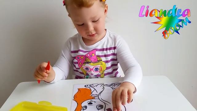 Лиандра делает аппликацию "Собачка" из пластилина смотреть онлайн