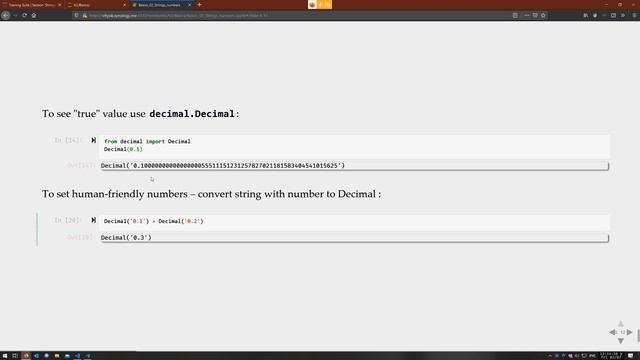 Python Training, Session 3. Numbers and strings смотреть онлайн