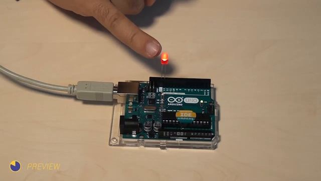 Arduino Basic Course. Modify the blinking diode program смотреть онлайн