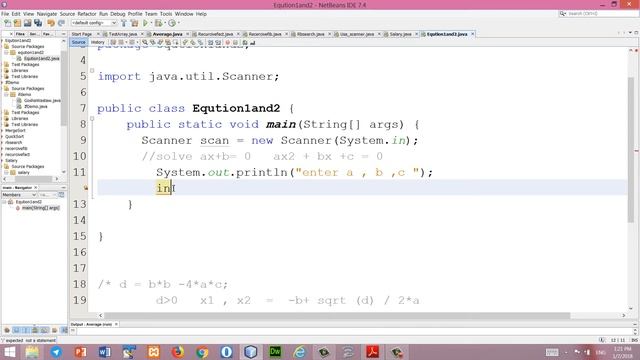 java tutorial 05 (Math class and solving Quadratic equation with java ) , Kurdish language смотреть онлайн