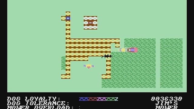 Commodore 64 - Hover Bovver - 102,821 points смотреть онлайн
