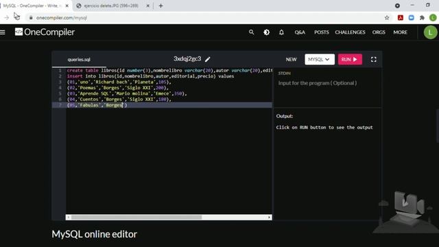ejercicio update, Alter y delete смотреть онлайн