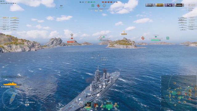American Battleship USS GEORGIA wows ( Ranked Battles ) World of Warships 2022 #gaming смотреть онлайн