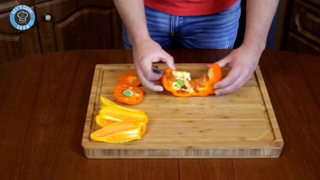 Как почистить болгарский перец [Let's Cook Show] смотреть онлайн
