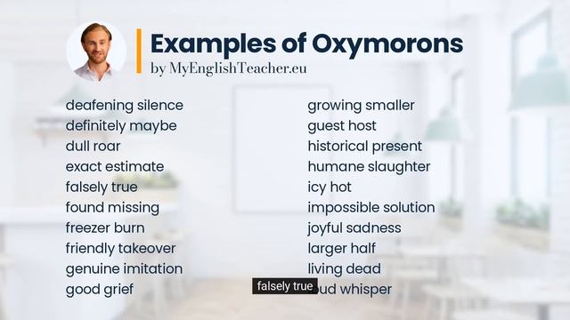 Examples of Oxymorons and what is an Oxymoron смотреть онлайн