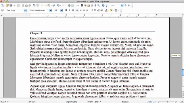 How to add page numbers, styles and a table of contents in Open Office смотреть онлайн