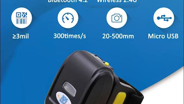 DY Scan Ring Type 1D Barcode Scanner смотреть онлайн
