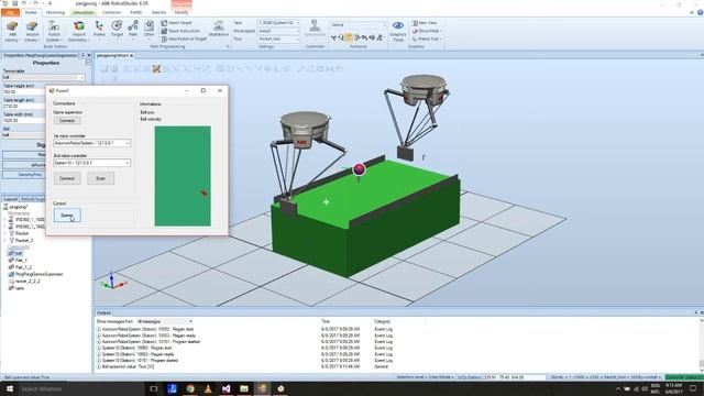 ABB Robot - Pingpong Game Experiment смотреть онлайн