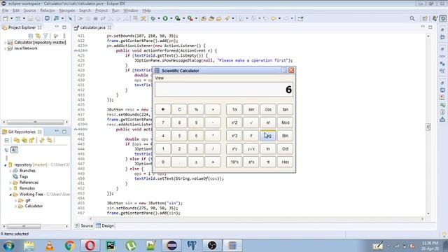 Basic & Scientific Calculator using Java Swing | Eclipse смотреть онлайн
