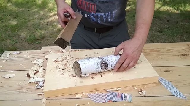 Испытание ножа "Финский" сталь М390. смотреть онлайн