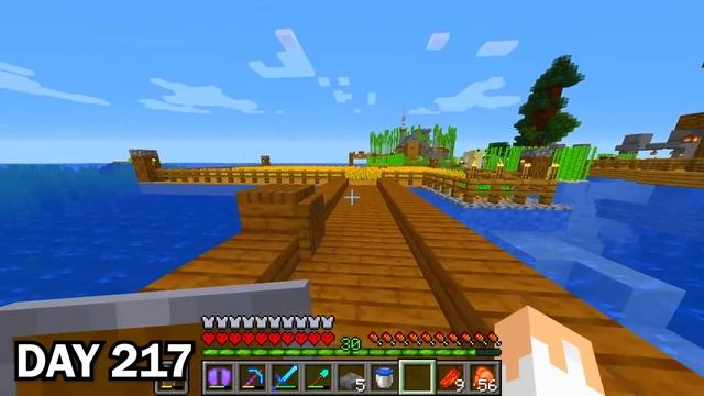 I Survived 300 Days on a SURVIVAL ISLAND in Minecraft Hardcore... смотреть онлайн