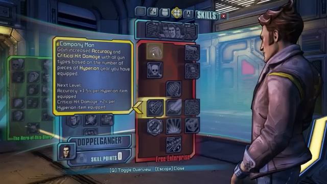 Borderlands The Pre Sequel | Handsome Jack's Doppelganger | Free Enterprise Skill Tree Analysis смотреть онлайн