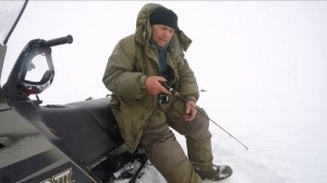 Ловля судака на Рыбинском водохранилище . Март 2018 .