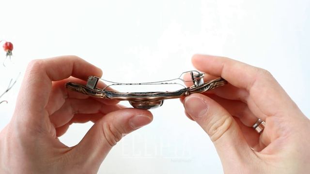 Заколка-автомат в стиле Ар Нуво из полимерной глины.  Авторская ручная работа ECLIPTA Jewelry