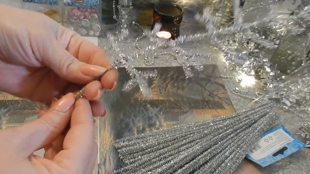 DIY/Новогодние поделки/Елочка из мишуры/Красивая новогодняя композиция смотреть онлайн