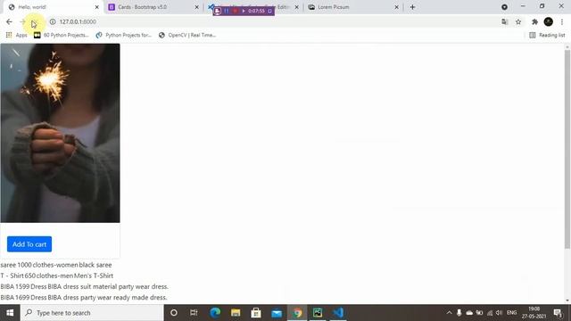 Adding Bootstrap #18 | E-commerce Website | Python Django Tutorial In Hindi смотреть онлайн