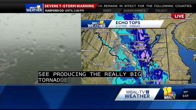 LIVE: TORNADO WARNING Baltimore City & County/Anne Arundel County until 1:15 - https://on.wbaltv.… смотреть онлайн