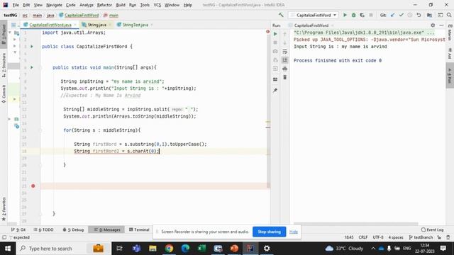 JAVA Interview Question #6 | Capitalize First Letter of Each Word In Array. смотреть онлайн