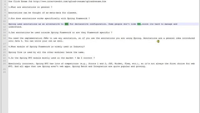 Spring interview question spring annotations interviewdotcom job portal смотреть онлайн