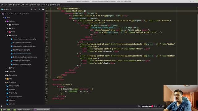 Laravel Blog / Portfolio Application Part 26: bootstrap carousel смотреть онлайн