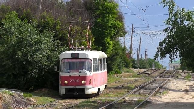 Волгоградский трамвай Tatra T3SU на 5 маршруте смотреть онлайн
