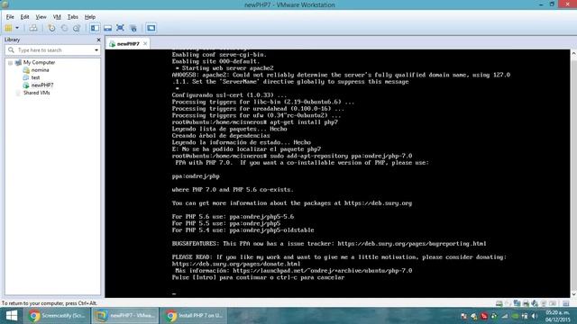 Instalación de PHP 7 sobre Ubuntu Server 14.04 (parte 2) смотреть онлайн
