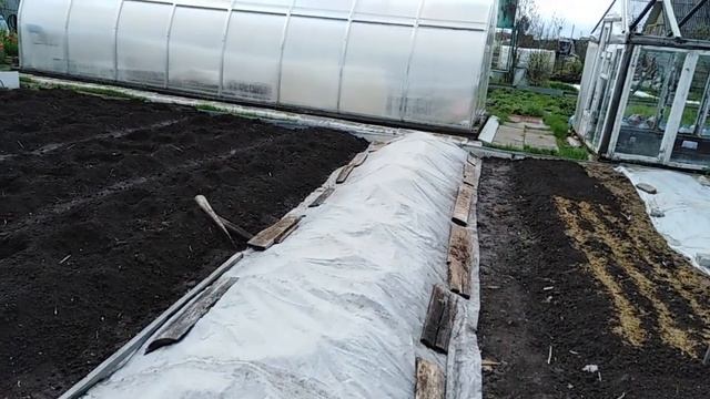 Огород. Всходы есть, будет и урожай. Подкормка клубники весной. смотреть онлайн