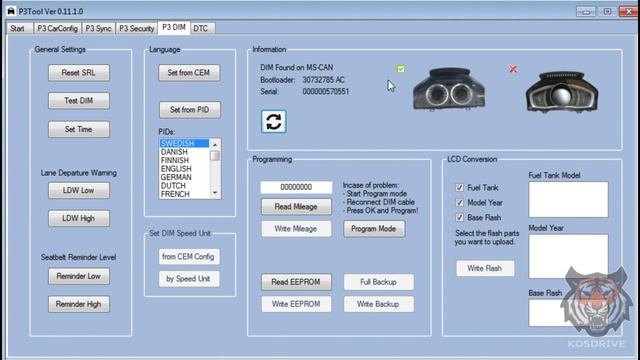 Установка TFT приборки Volvo. R-Design тема. Настройка LCD приборной панели P3TOOL S80, XC70, S60