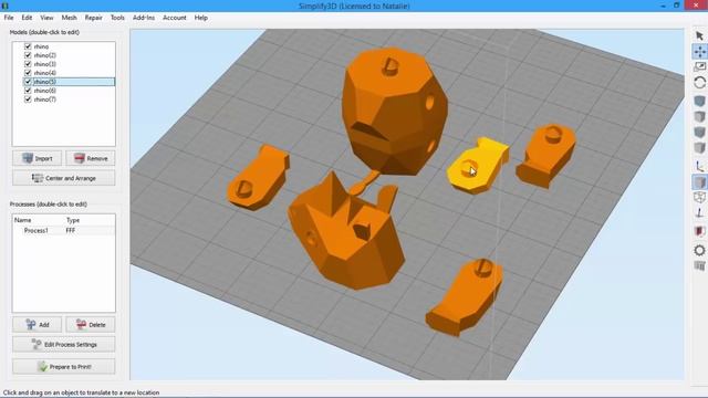 Splitting and Aligning Models | Simplify3D смотреть онлайн