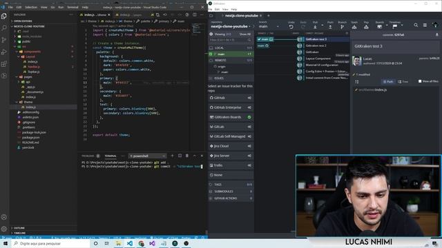INTERFACE GIT COM GITKRAKEN [PARTE #05] | RECRIANDO INTERFACE YOUTUBE COM NEXT.JS смотреть онлайн