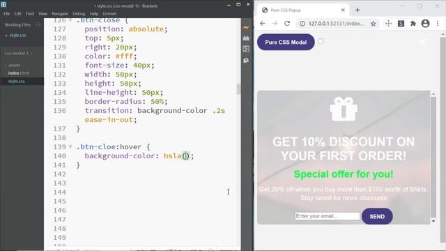Pure CSS Responsive Popup (modal box) Tutorial смотреть онлайн