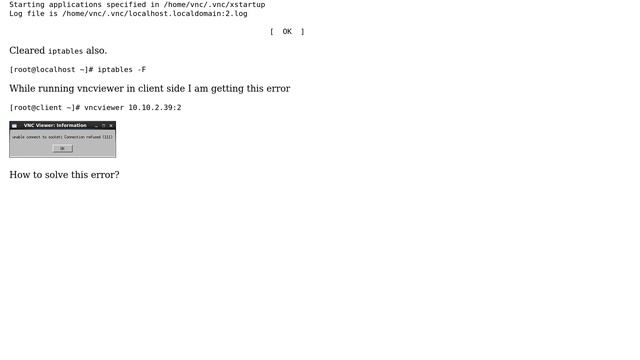 vnc viewer error: unable connect to socket: Connection refused (111) (2 Solutions!!) смотреть онлайн