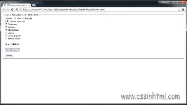 CSS :checked selector смотреть онлайн