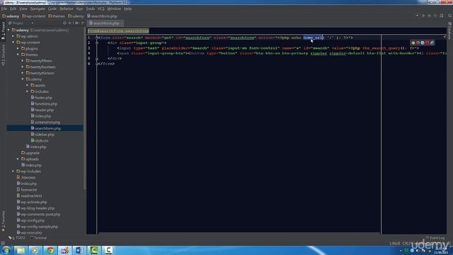 Basic WordPress Theme Development Tutorial 12 Formatting the Search Form смотреть онлайн