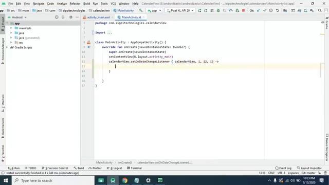 Calendar View in Android Kotlin смотреть онлайн