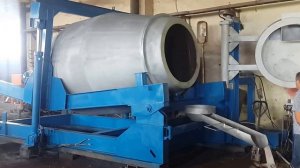 Роторная печь для плавки алюминия