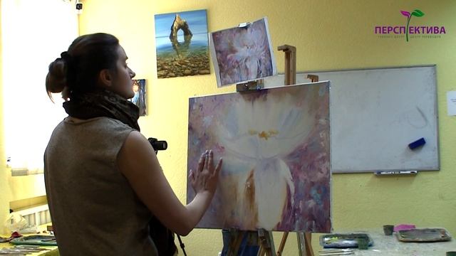 Как рисовать цветы или пишем маслом за 3 часа. смотреть онлайн