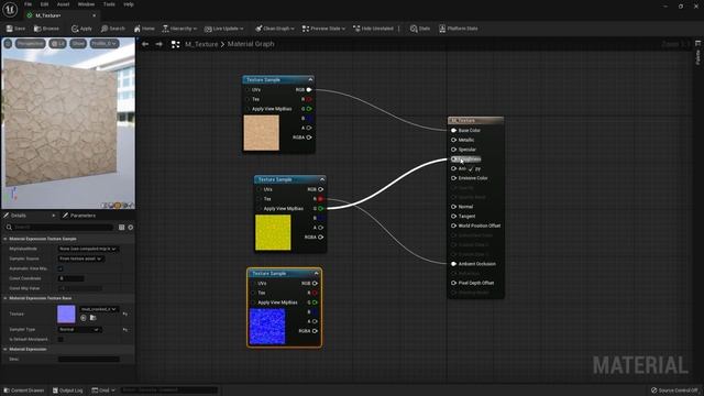 Creating a Simple Material (and material instance) with Textures in Unreal Engine смотреть онлайн
